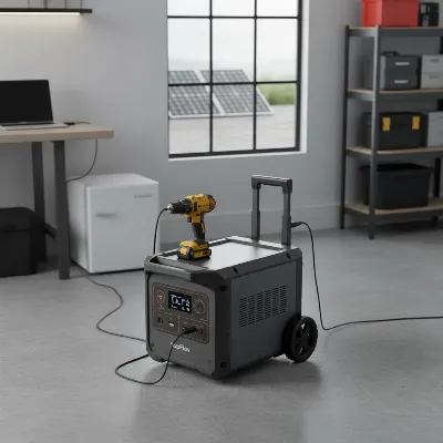 EcoFlow Delta Pro portable power station connected to various devices